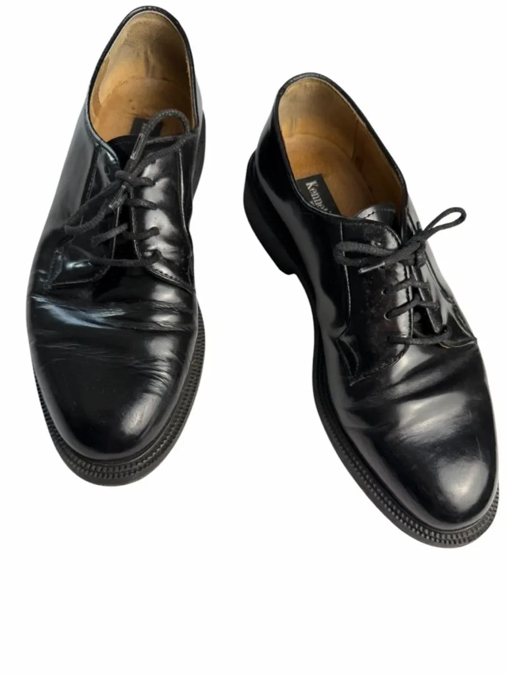 Men’s KC classic Black Leather Oxfords made in Italy size 8